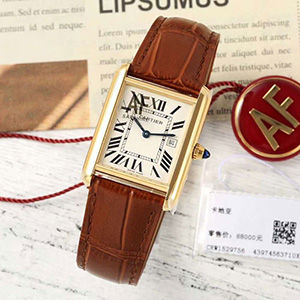 [AF製]カルティエコピー時計タンクLC LM YG W1529756、日本品質厳守良好店舗